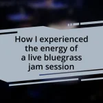 How I experienced the energy of a live bluegrass jam session