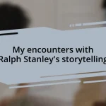 My encounters with Ralph Stanley’s storytelling