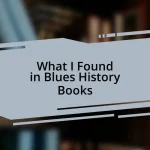What I Found in Blues History Books
